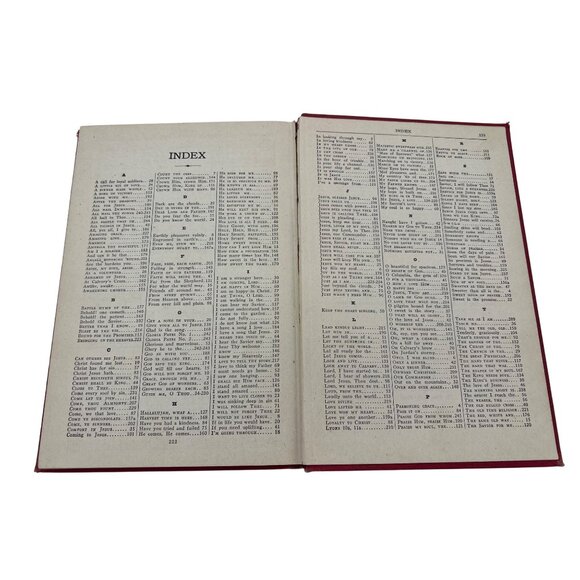 Wonderful Jesus & Other Songs 1927 Hymnal In Gipsy Smith Campaigns Red Cloth HC - Picture 6 of 8
